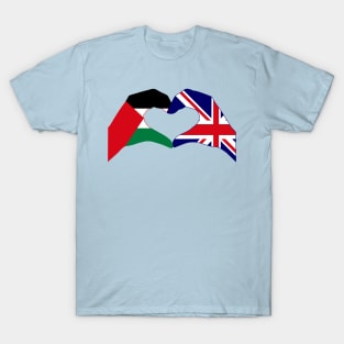 We Heart Palestine & UK Patriot Flag Series T-Shirt